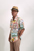 EMGEE by Get Spotted:Beni Buttondown in Pamana Postmark Fabric